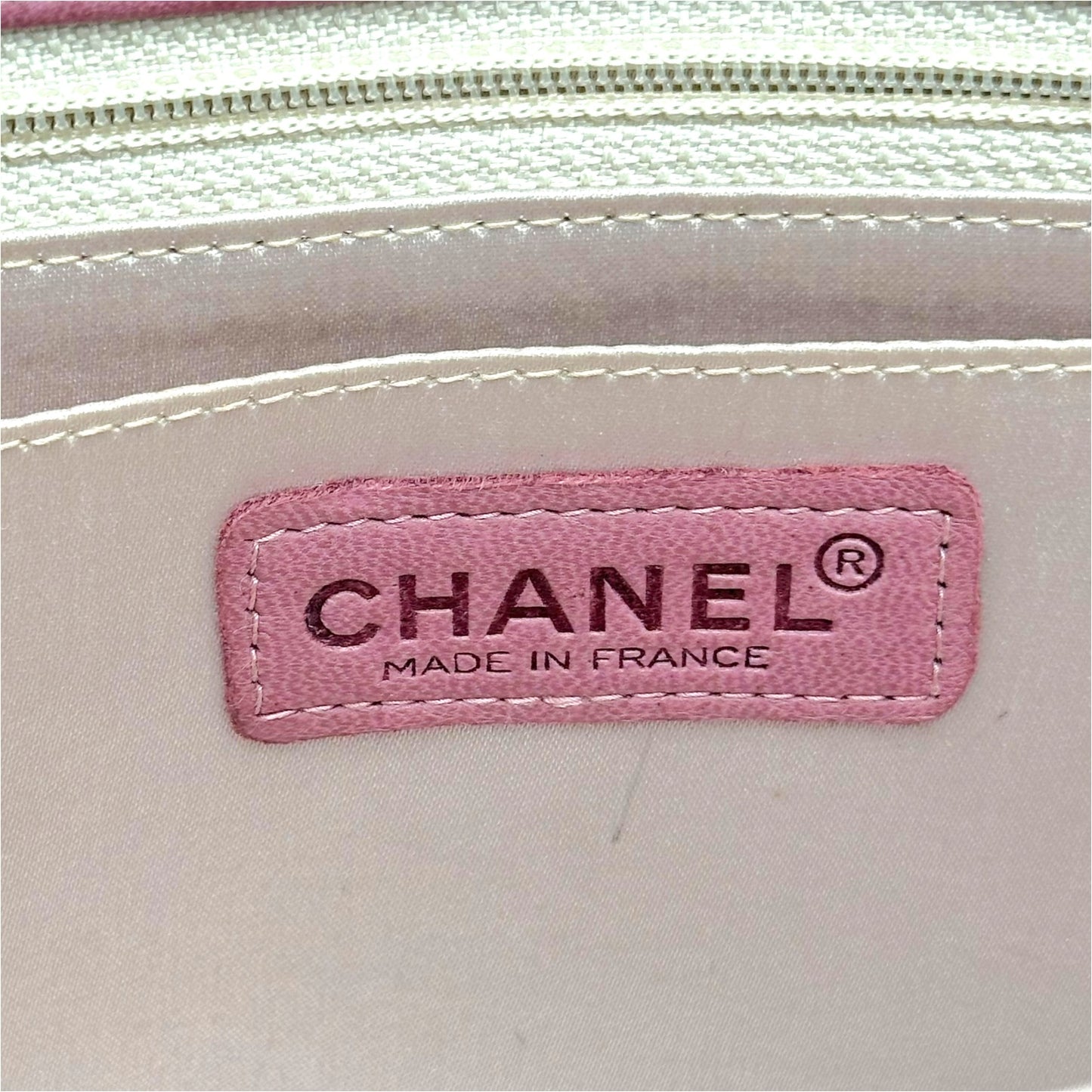 Chanel Pink Canvas & Leather Travel Line Medium Flap Bag 2000-02