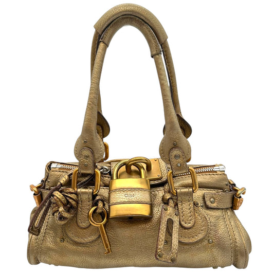 Chloe Gold Leather Mini Paddington Bag - Outfit Repeater