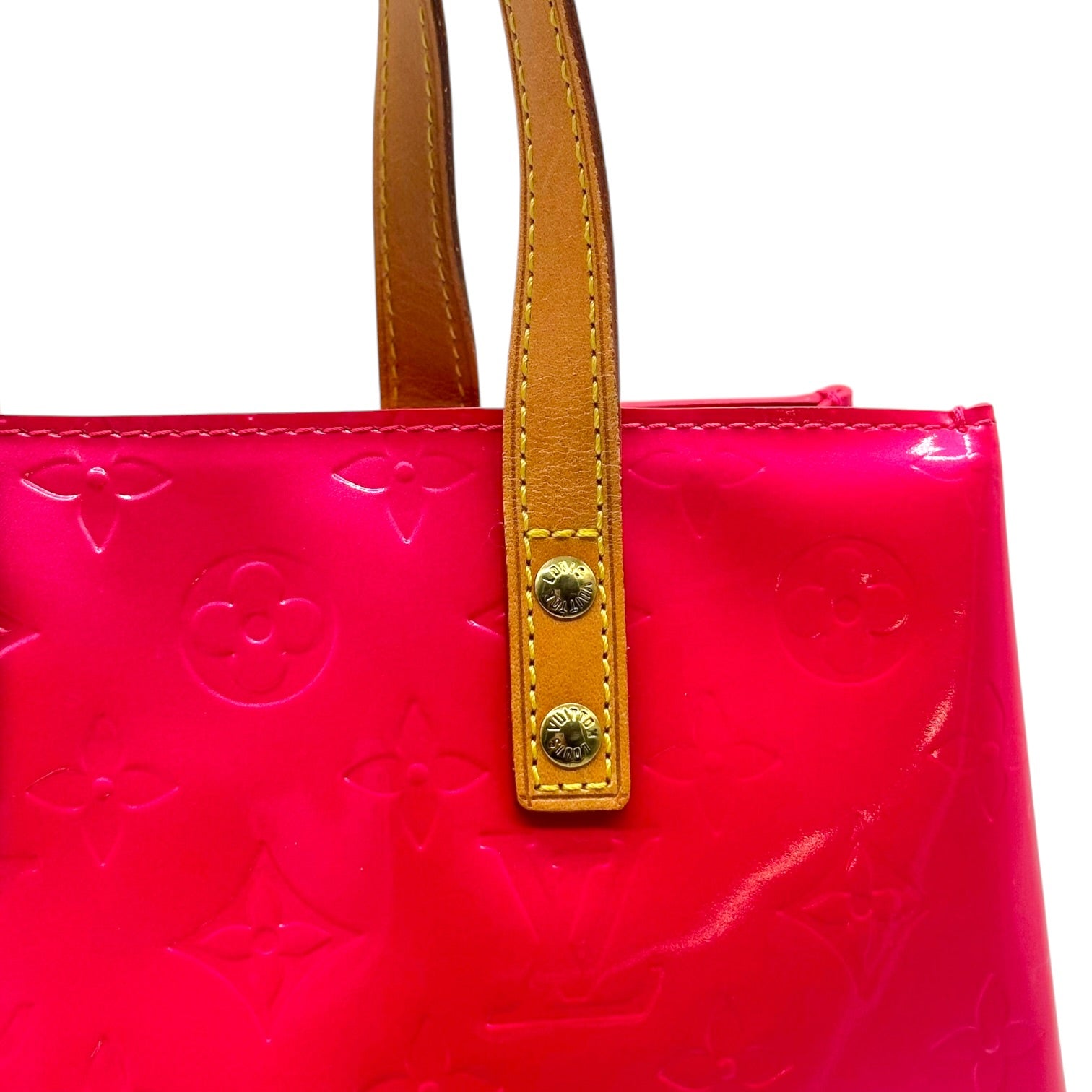 Louis Vuitton Mini Tote Bag Hot Pink Vernis Monogram