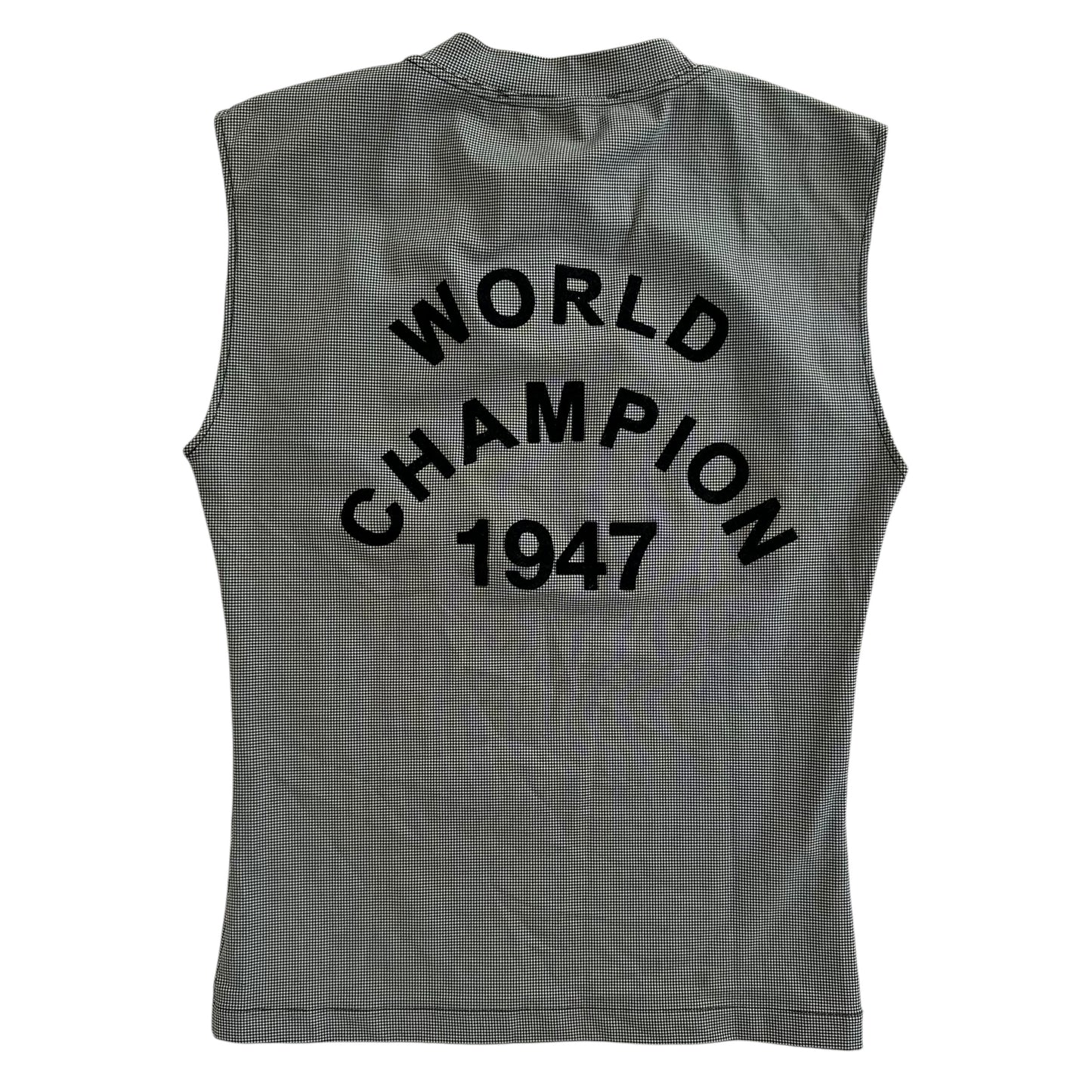 Christian Dior F/W 2002 Houndstooth J'Adore Dior Tank - Outfit Repeater