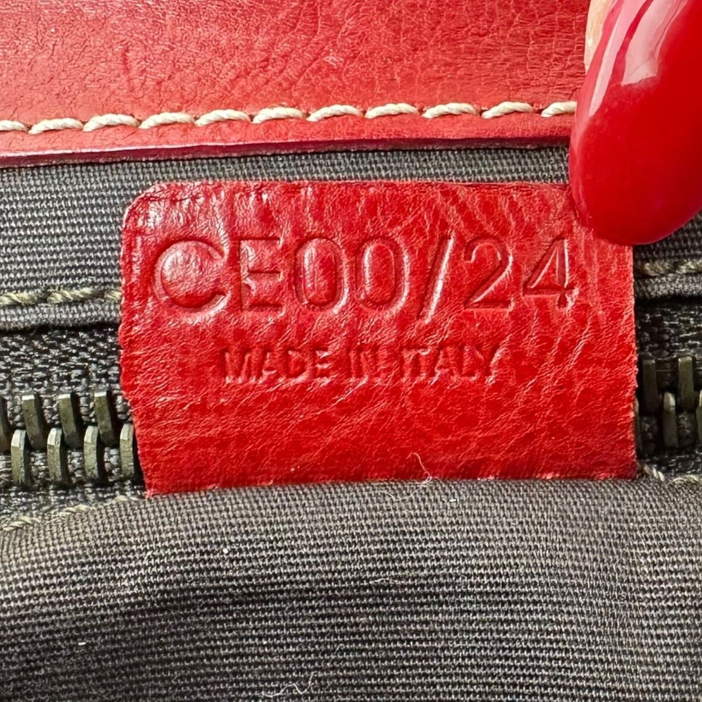 Celine Red Leather Buckled Shoulder Bag - Outfit Repeater