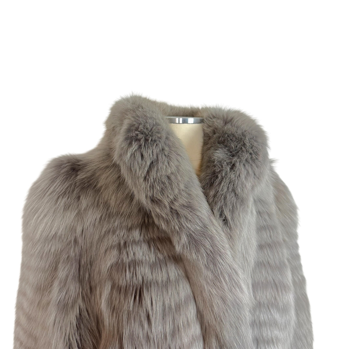 Christina Bahn NYC Gray Saga Fox Fur Coat