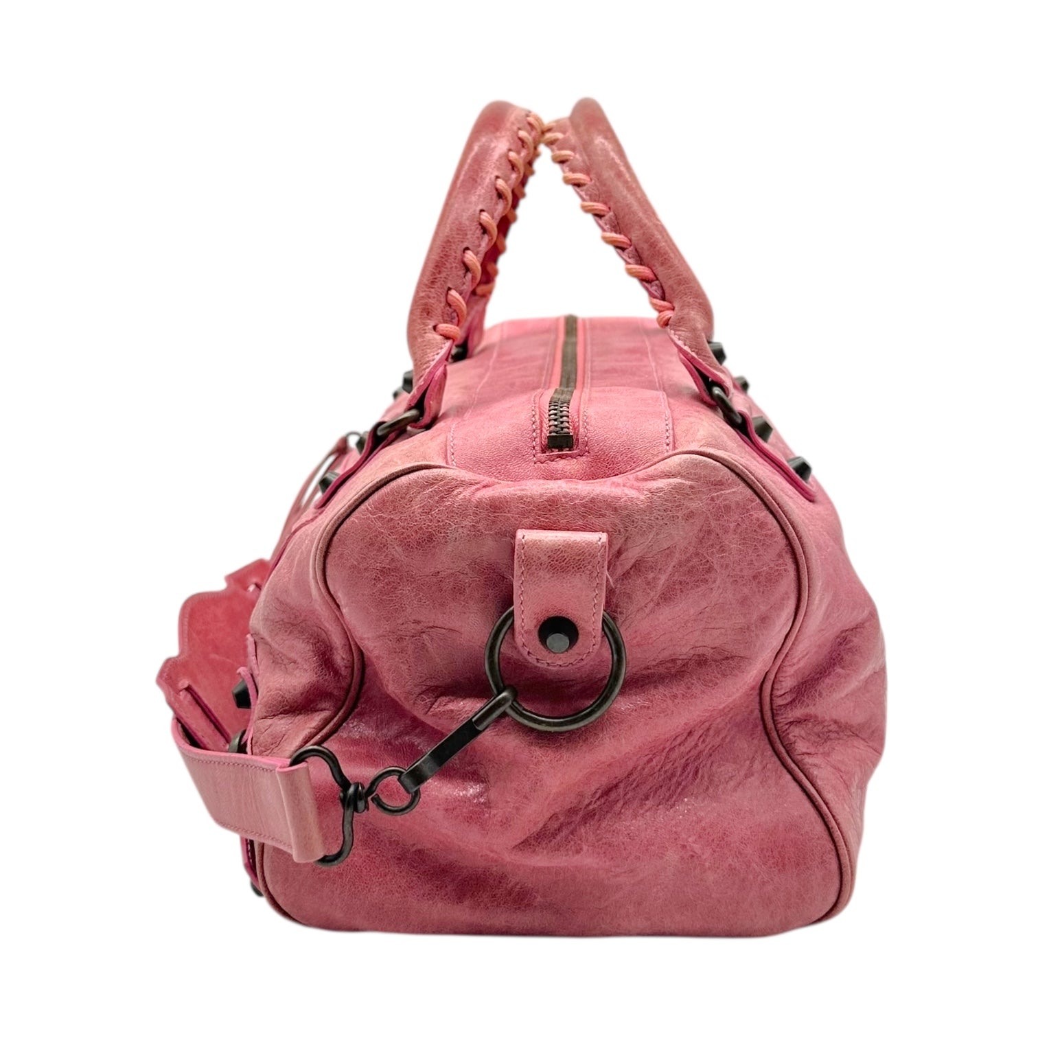 Balenciaga Pink Lambskin City Twiggy 2-Way Bag - Outfit Repeater