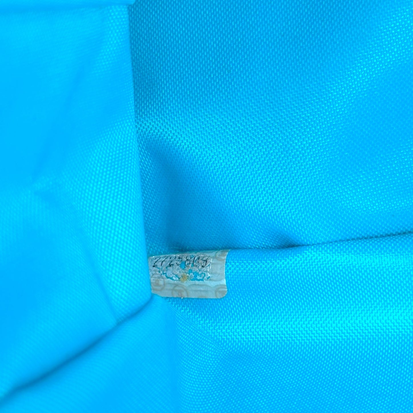 Chanel Bright Turquoise & Gold Matelasse Quilted Nylon Shoulder Bag 1991-94