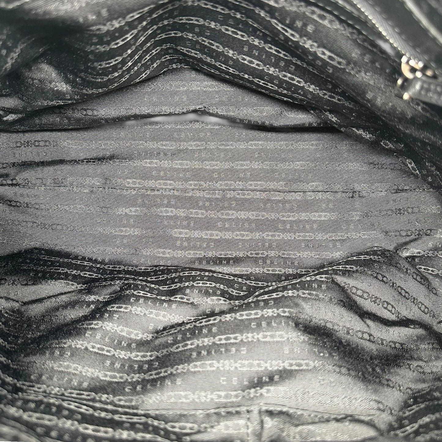 Celine Zebra Print Ponyhair & Black Leather 2-Way Tote Bag