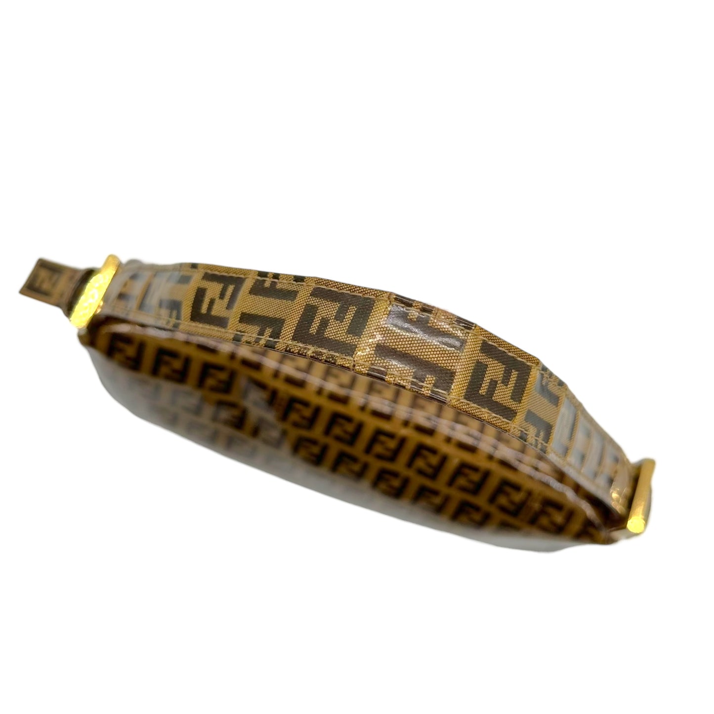 Fendi Coated Canvas Monogram Zucchino Baguette Bag