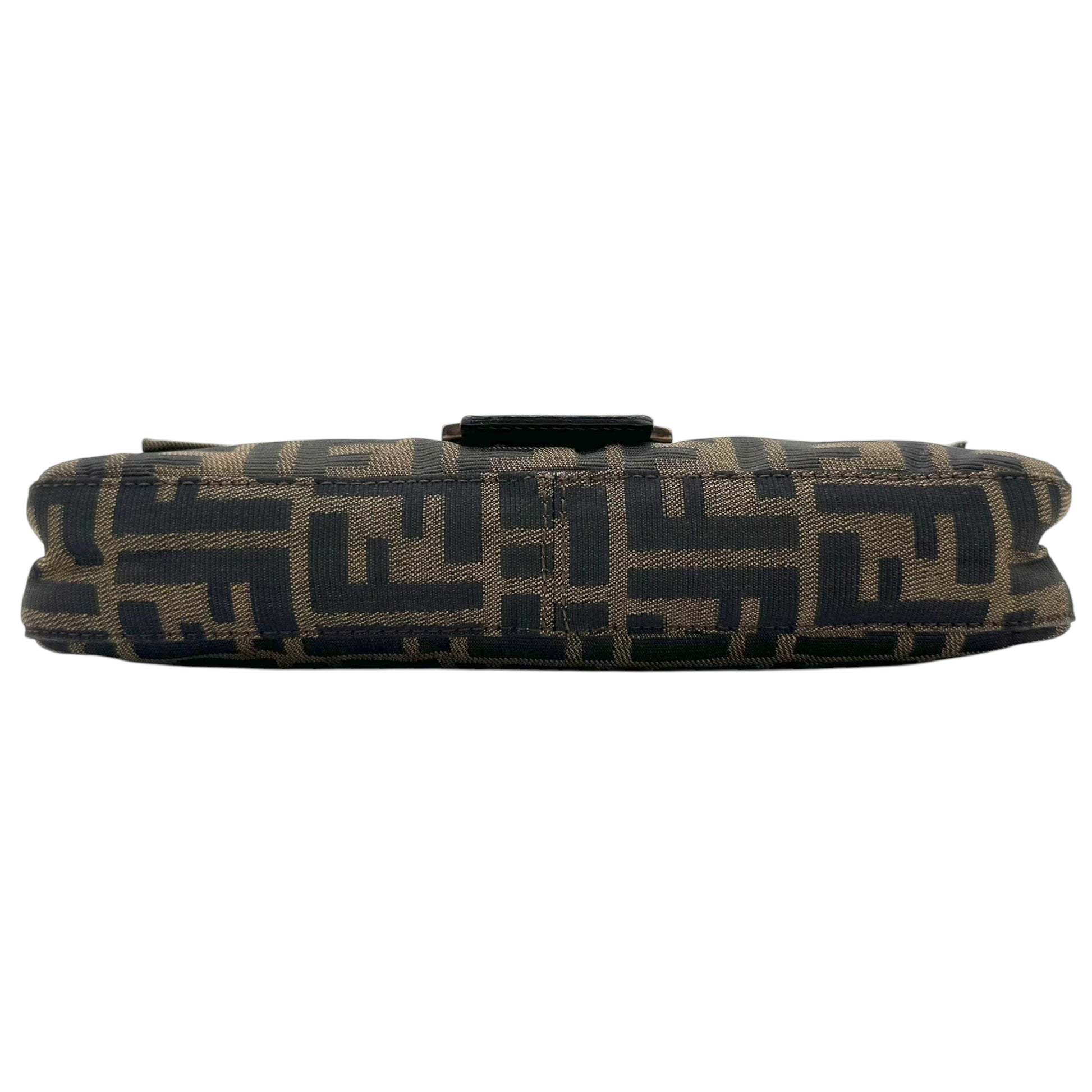 Fendi Brown Zucca Monogram Baguette Bag - Outfit Repeater