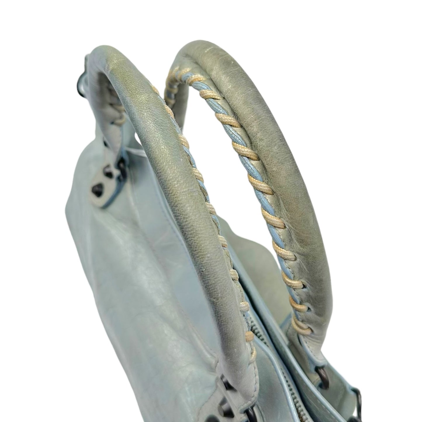 Balenciaga Light Blue First City 2-Way Bag