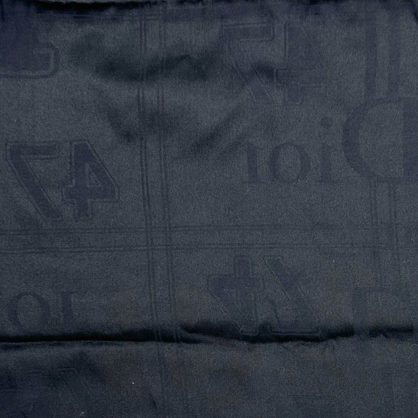 Dior Black Silk Logo Scarf - Outfit Repeater