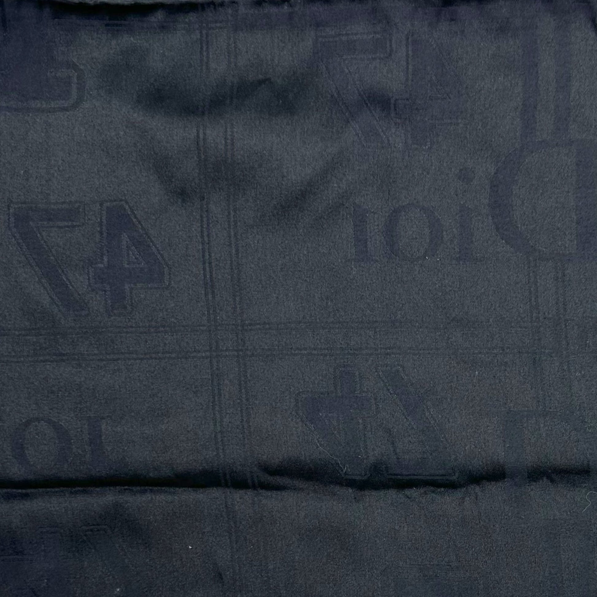 Dior Black Silk Logo Scarf - Outfit Repeater