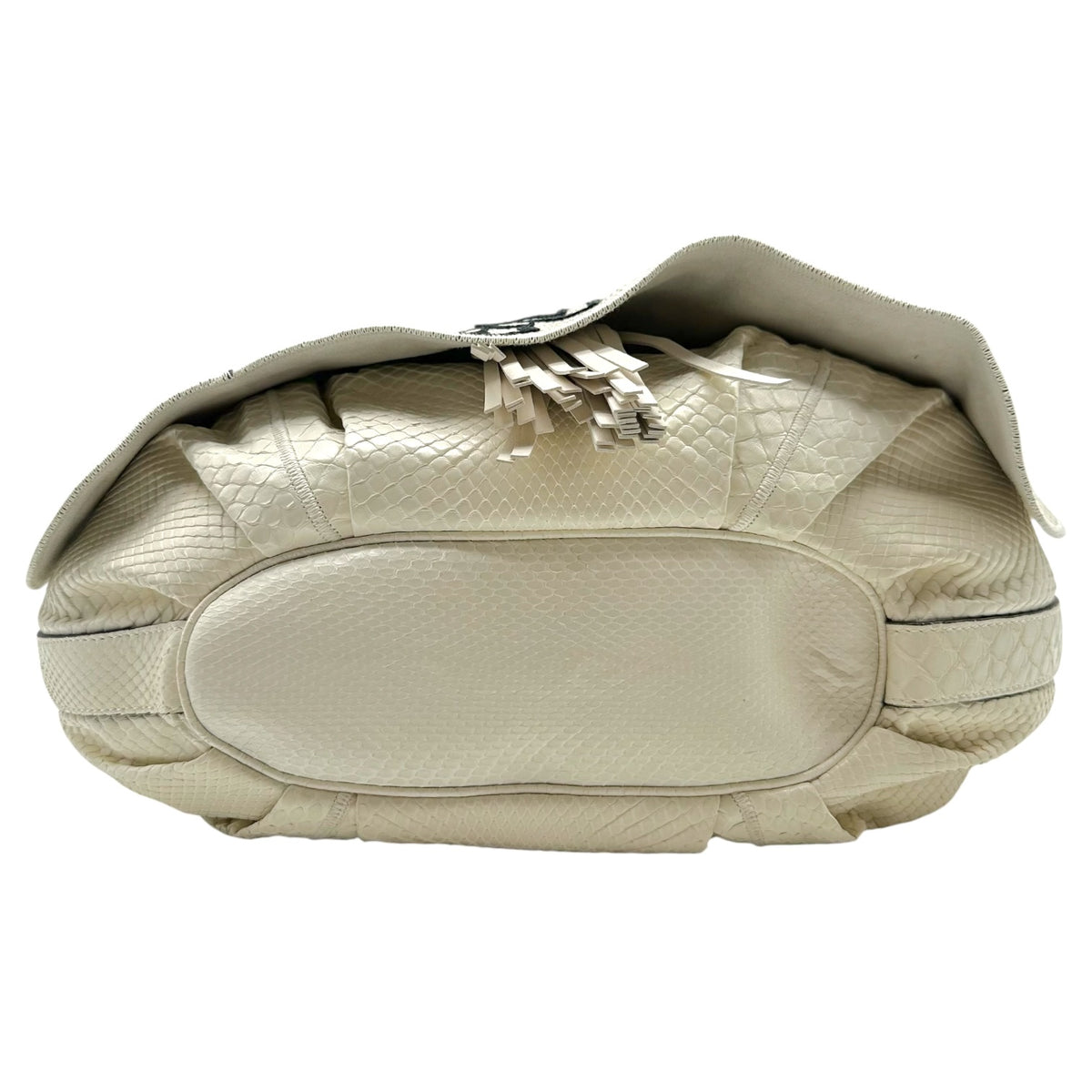 Gucci White Python Tattoo Tribeca Messenger Bag