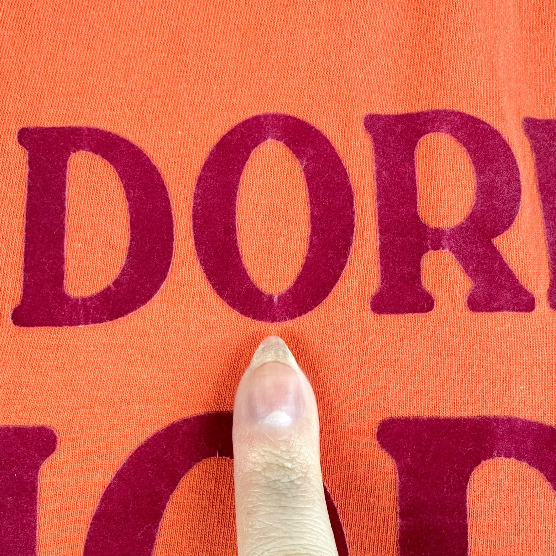 Christian Dior Orange Dark Pink J'Adore Tank Top