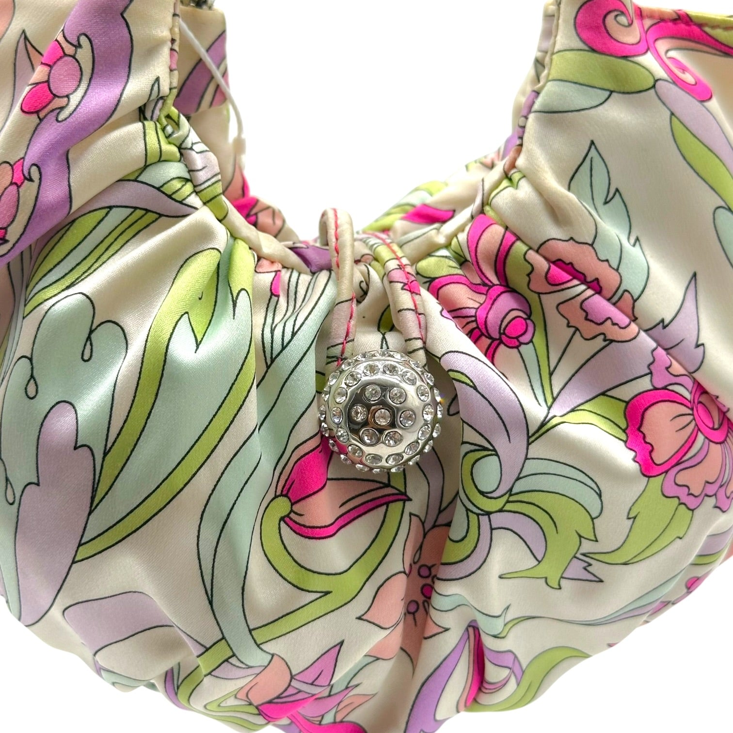 Emilio Pucci Floral Print Silk Mini Bag