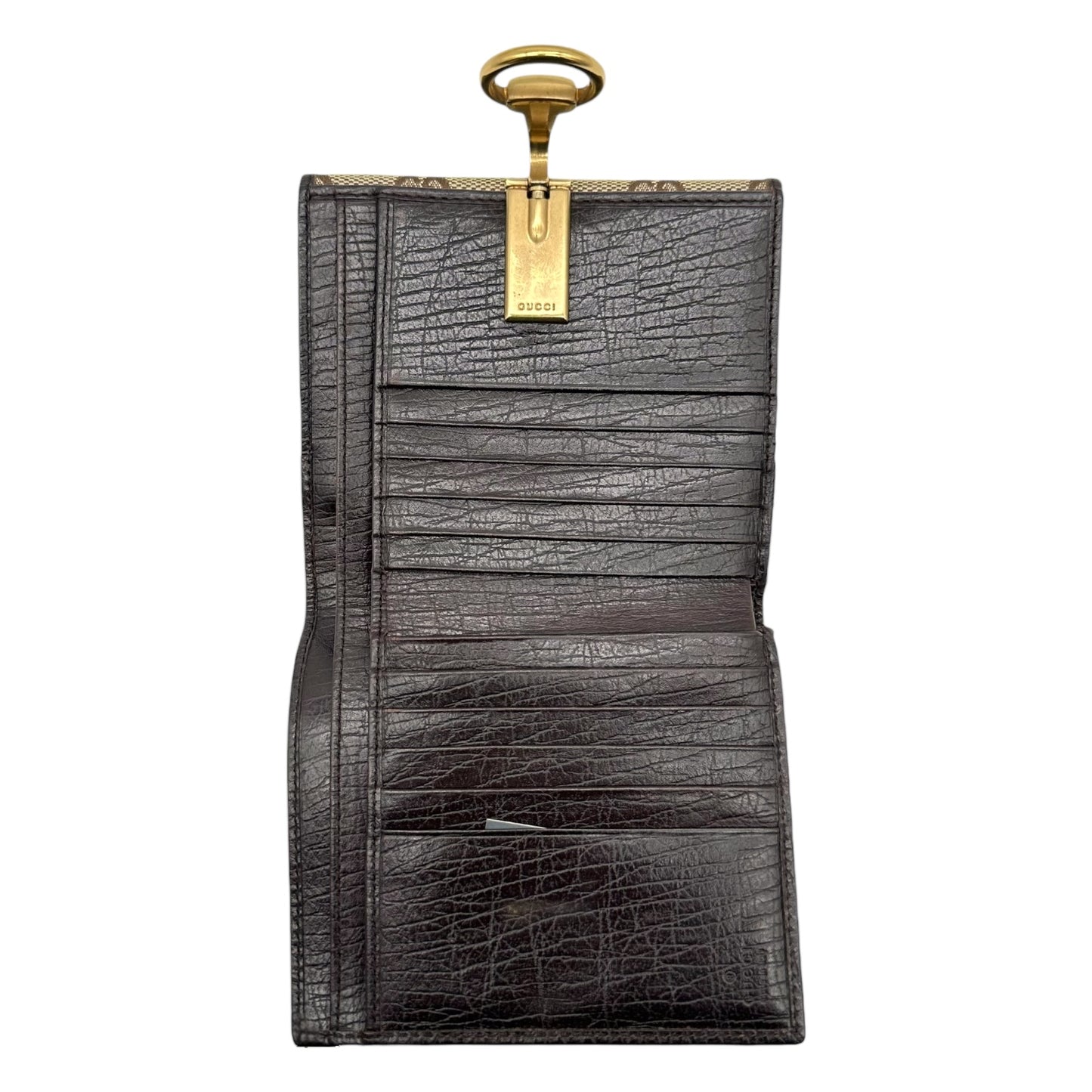 Gucci Canvas Monogram Horsebit Bi-fold Wallet - Outfit Repeater