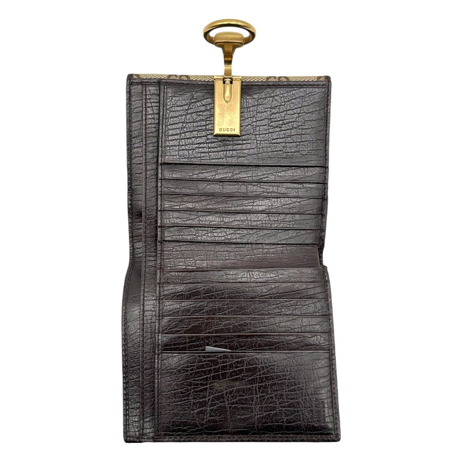 Gucci Canvas Monogram Horsebit Bi-fold Wallet - Outfit Repeater