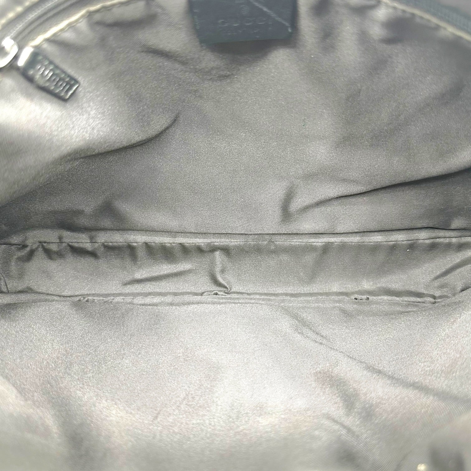 Gucci Large Jackie Shoulder Bag Gray Black Monogram
