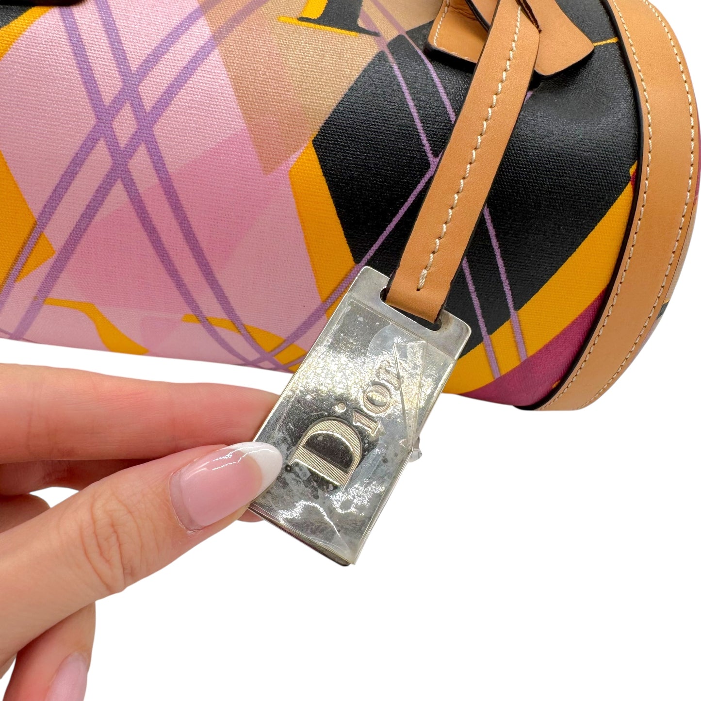 Christian Dior F/W 2004 Argyle Mini Papillon Barrel Bag NEW - Outfit Repeater