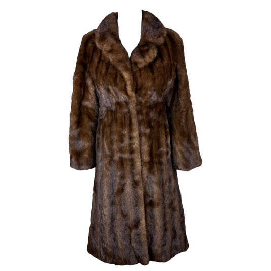 Vintage Saga Mink Fur Long Trench Coat