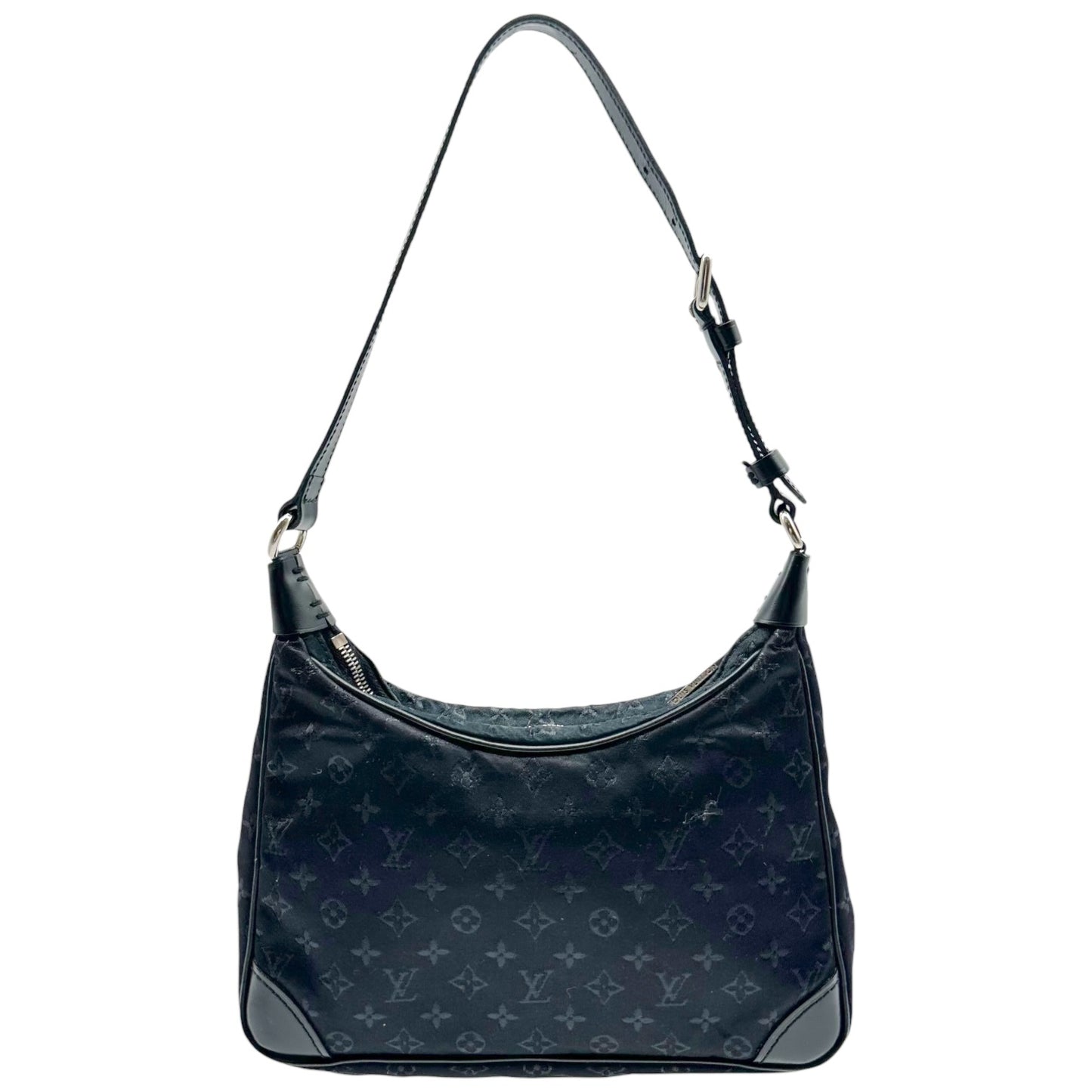 Louis Vuitton Black Silk Monogram Mini Shoulder Bag