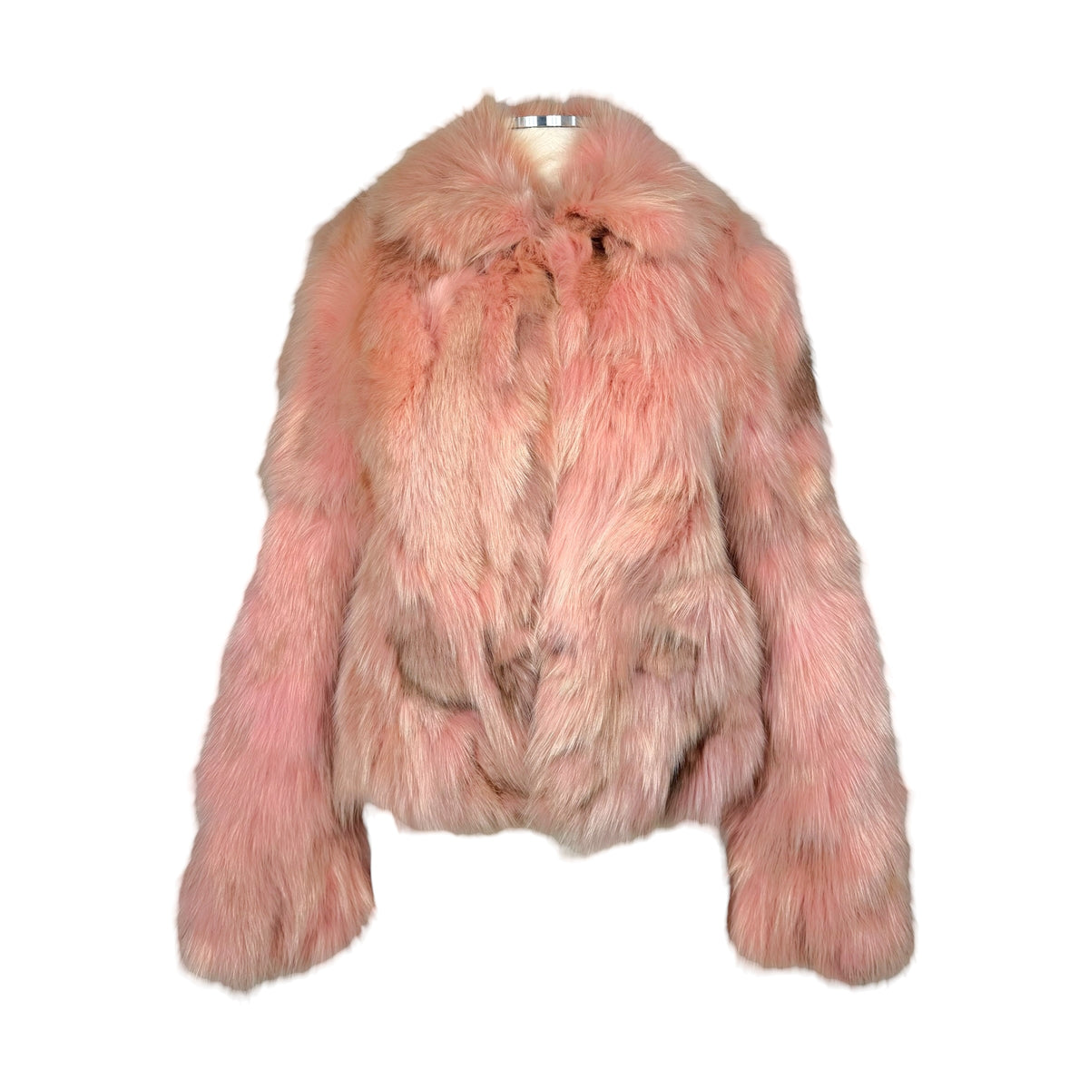 Vintage Pink Fox Fur Coat