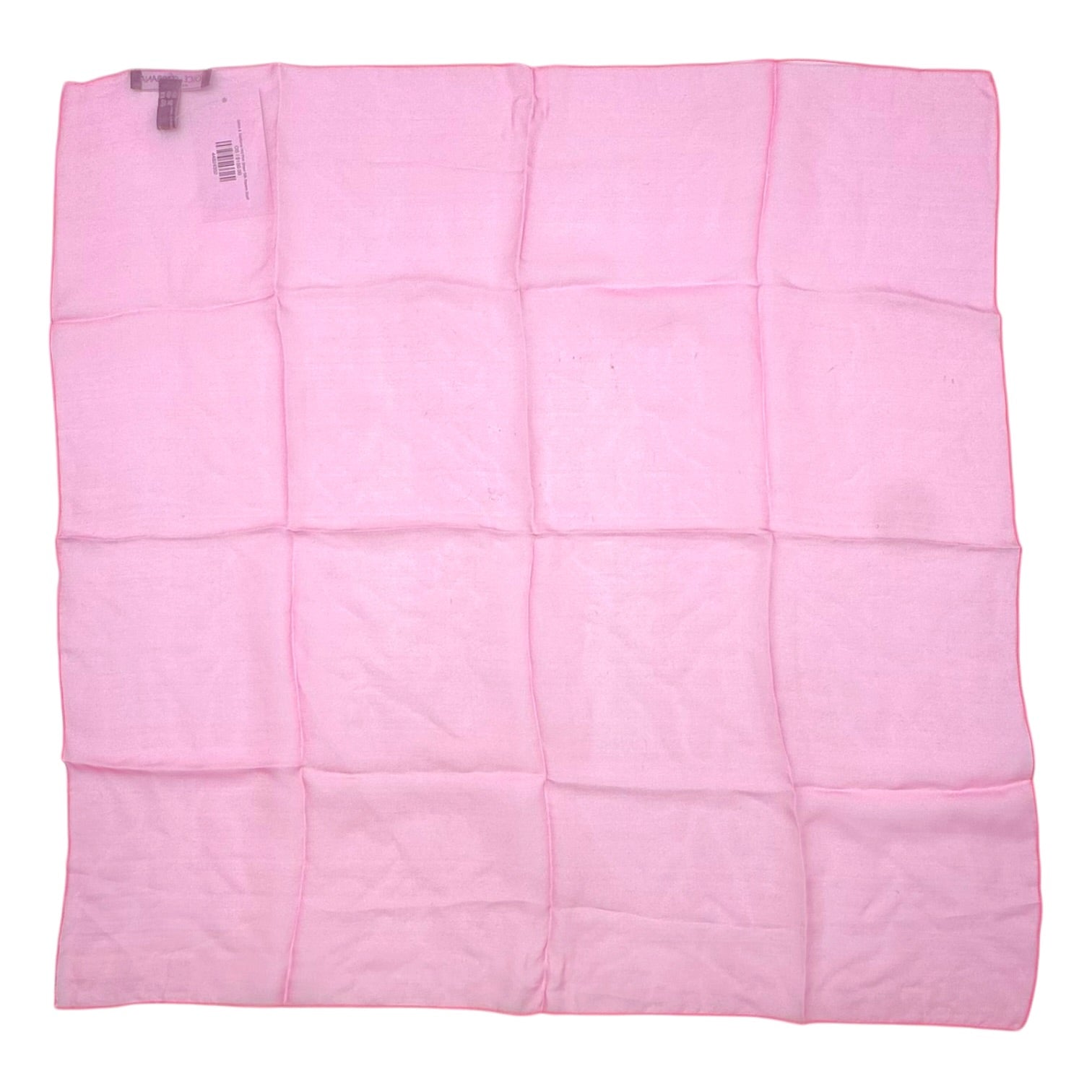 Dolce & Gabbana Hot Pink Sheer Silk Square Scarf
