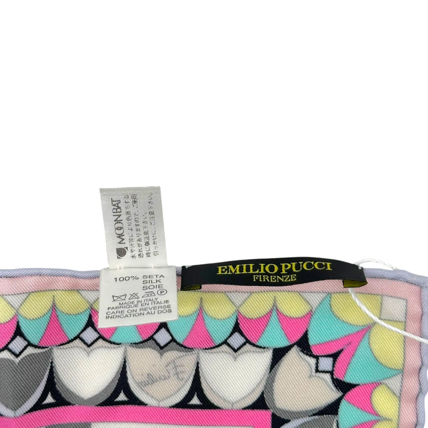 Emilio Pucci Multicolor Printed Large Silk Square Scarf