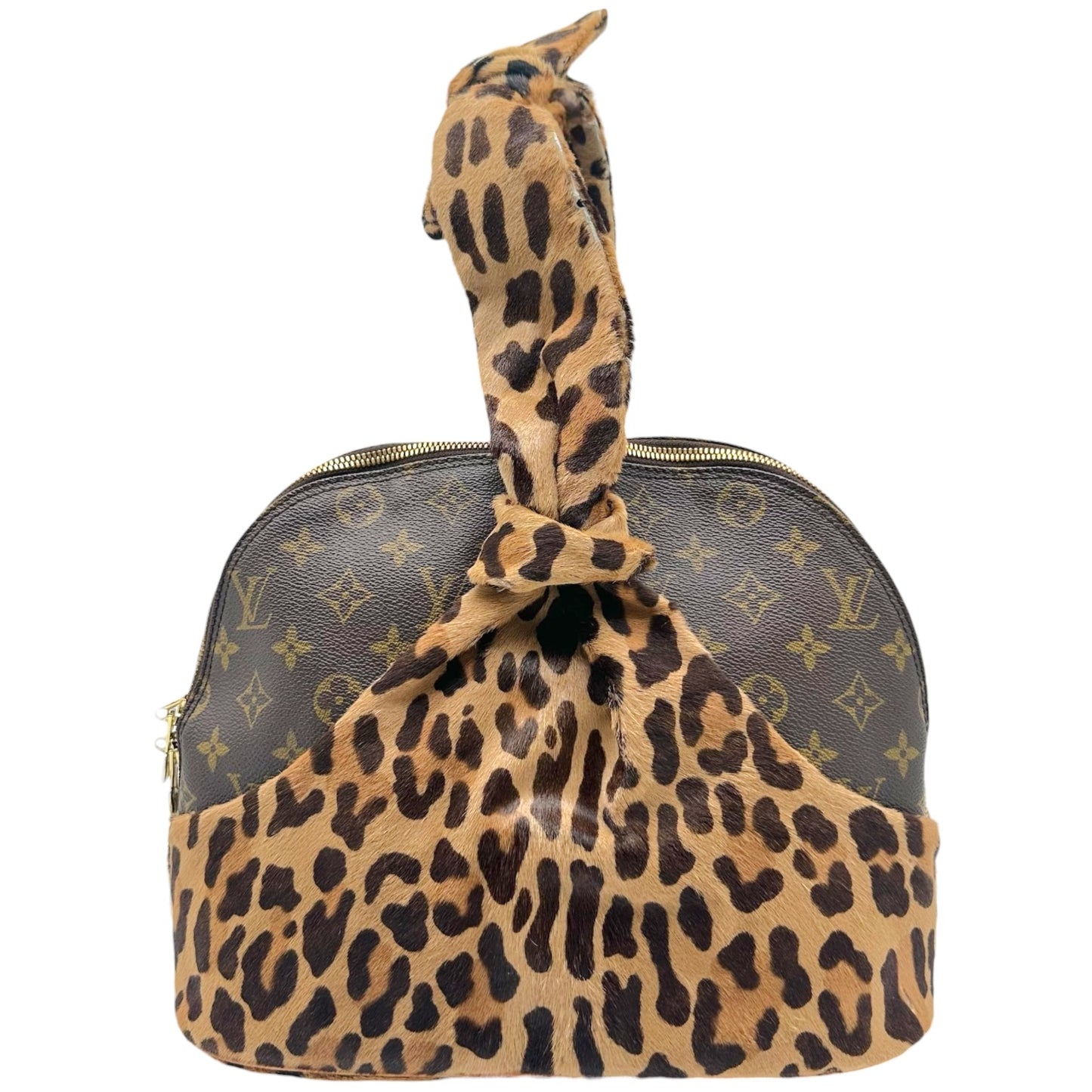 Louis Vuitton Alma Bag Leopard Print Ponyhair Monogram
