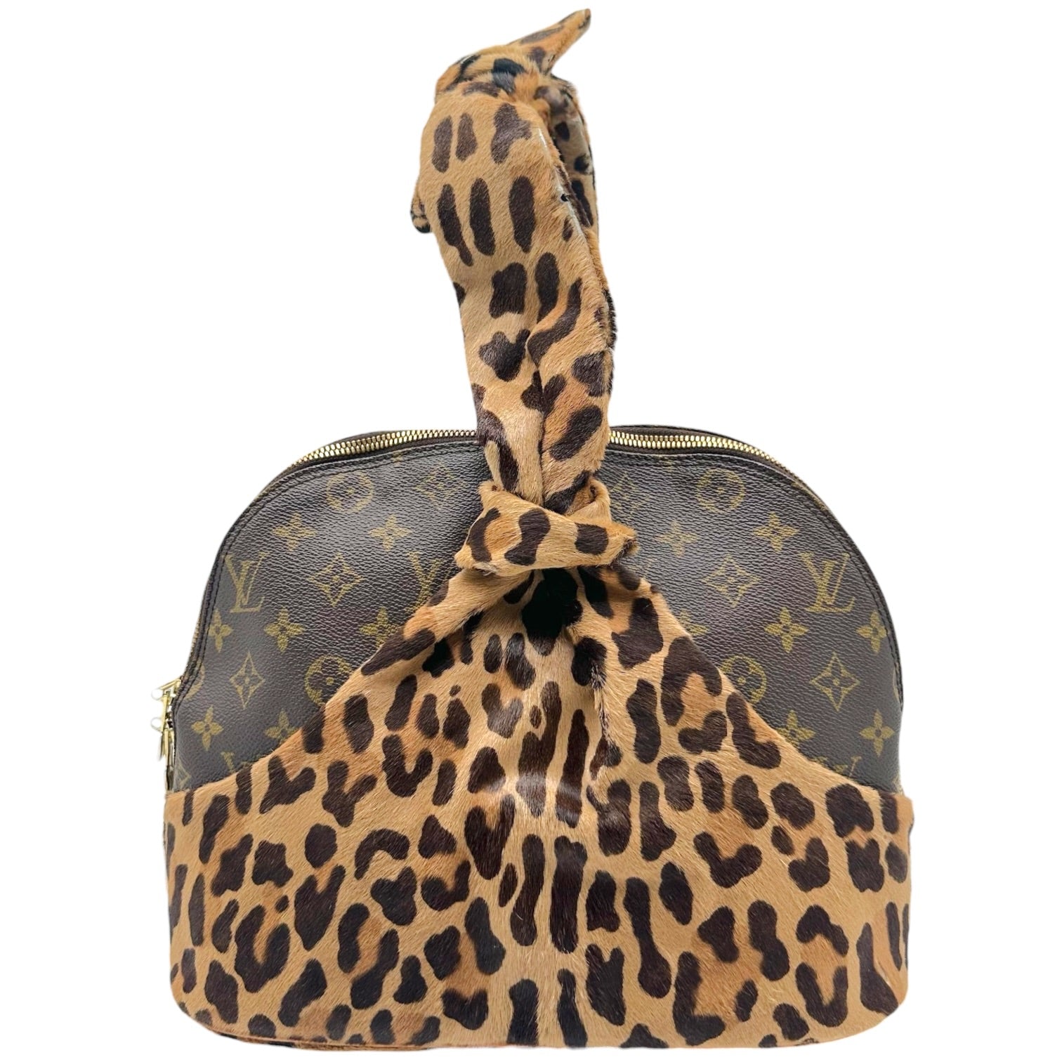 Louis Vuitton Alma Bag Leopard Print Ponyhair Monogram