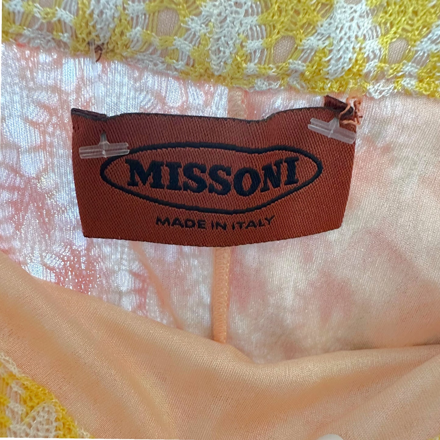 Missoni Pink & Orange Knit Flared Midi Skirt