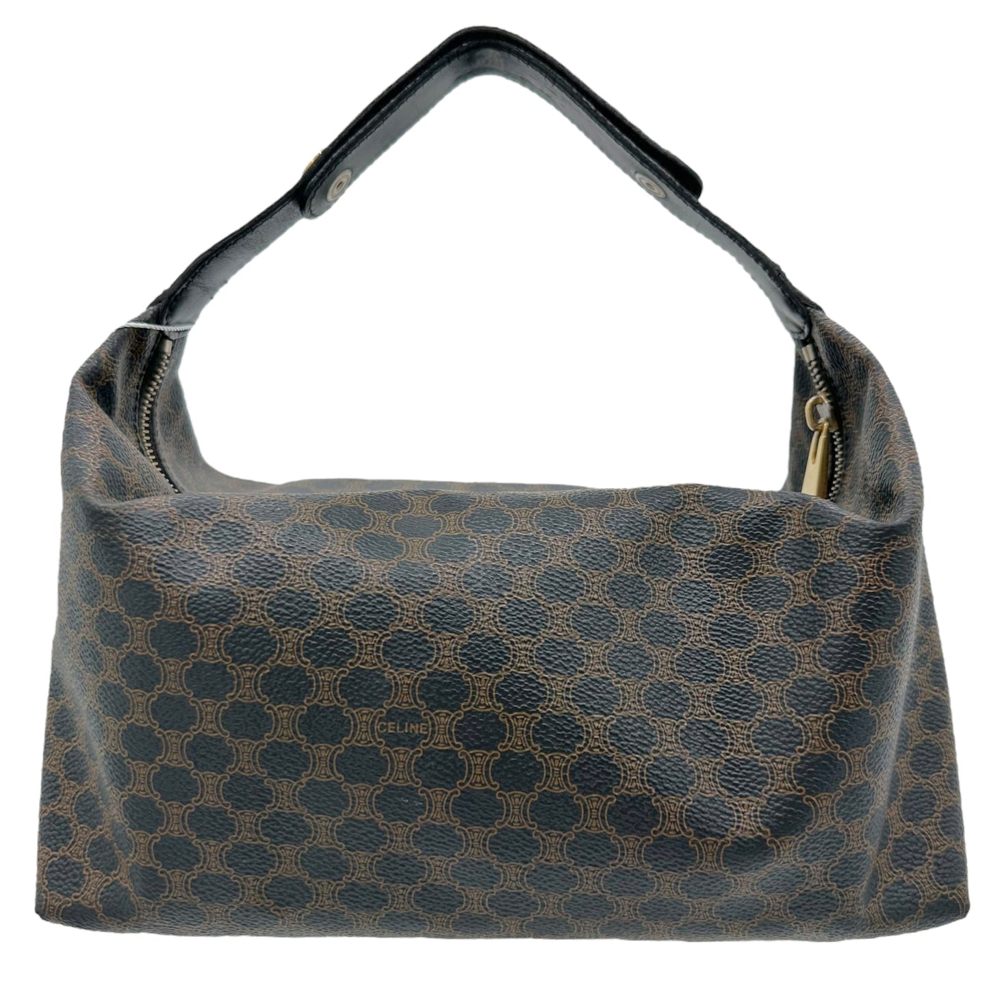 Celine Black & Brown Macadam Monogram Handbag - Outfit Repeater