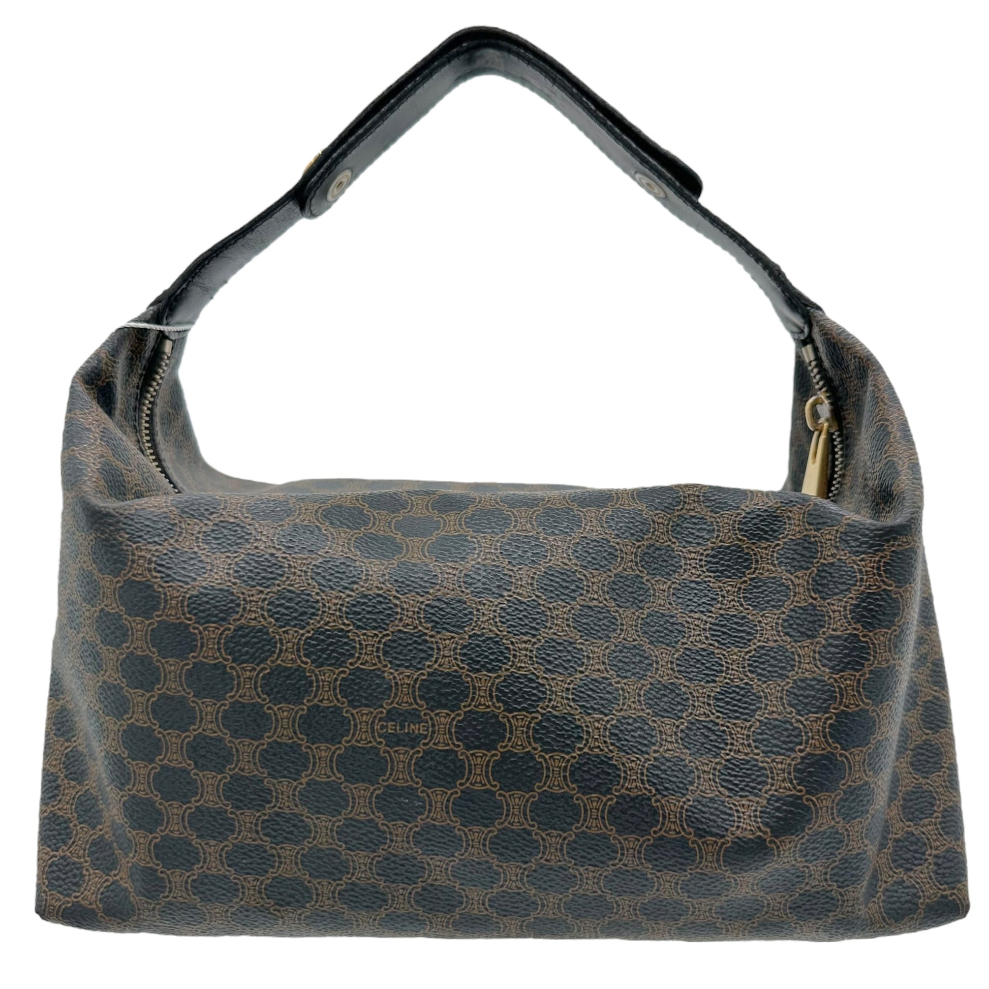 Celine Black & Brown Macadam Monogram Handbag - Outfit Repeater