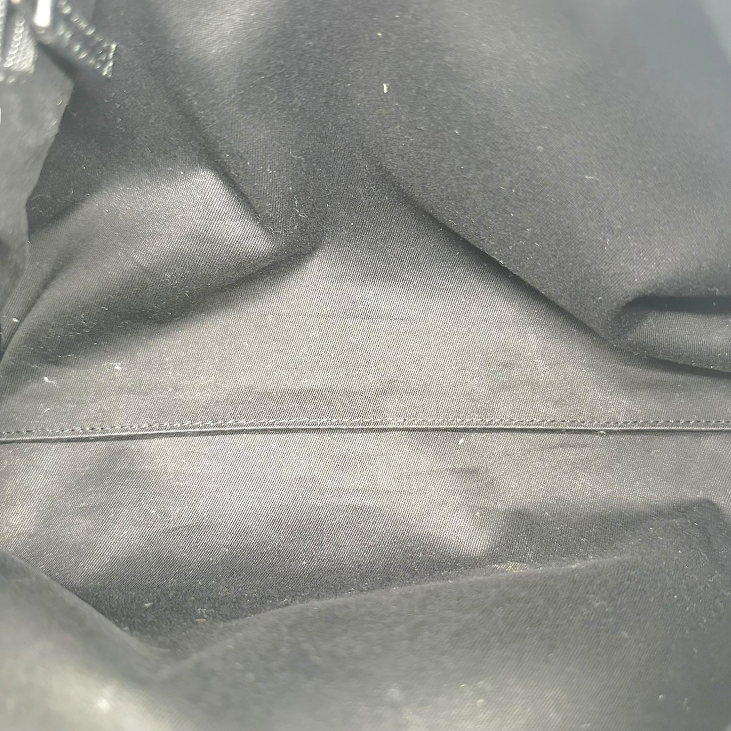 Gucci Black Canvas Monogram Shoulder Bag