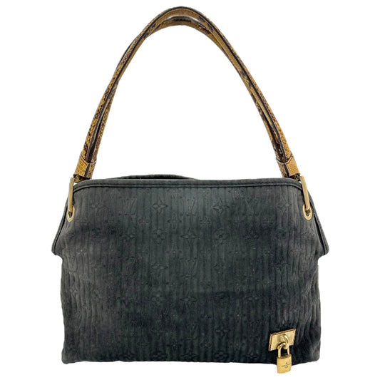 Louis Vuitton Whisper PM Python & Gray Suede Shoulder Bag