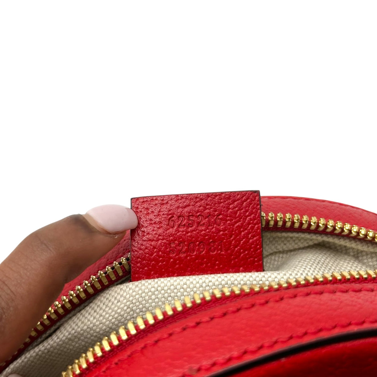 Gucci Crossbody Bag GG Supreme Monogram Apple Red Leather