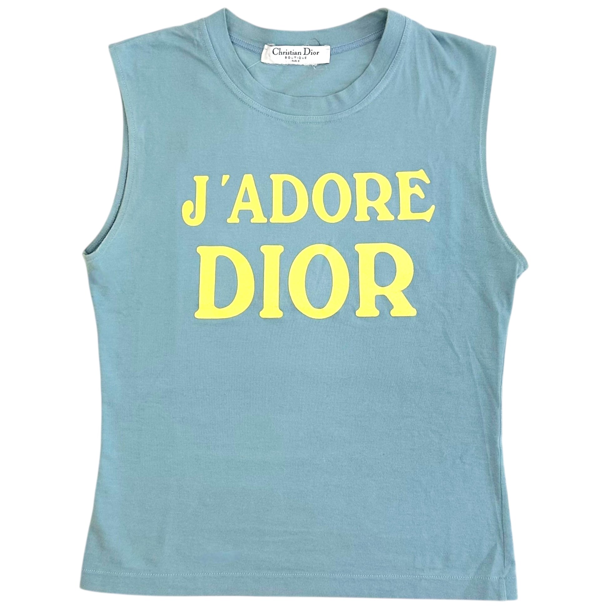 Christian Dior J'Adore Dior Blue & Yellow Tank Top - Outfit Repeater