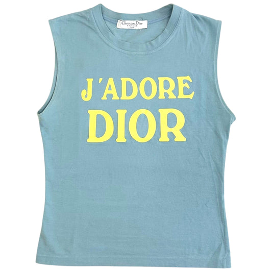 Christian Dior J'Adore Dior Blue & Yellow Tank Top - Outfit Repeater