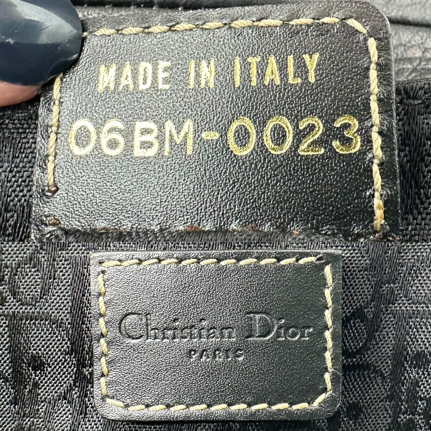 Dior Saddle Black Belt Bag