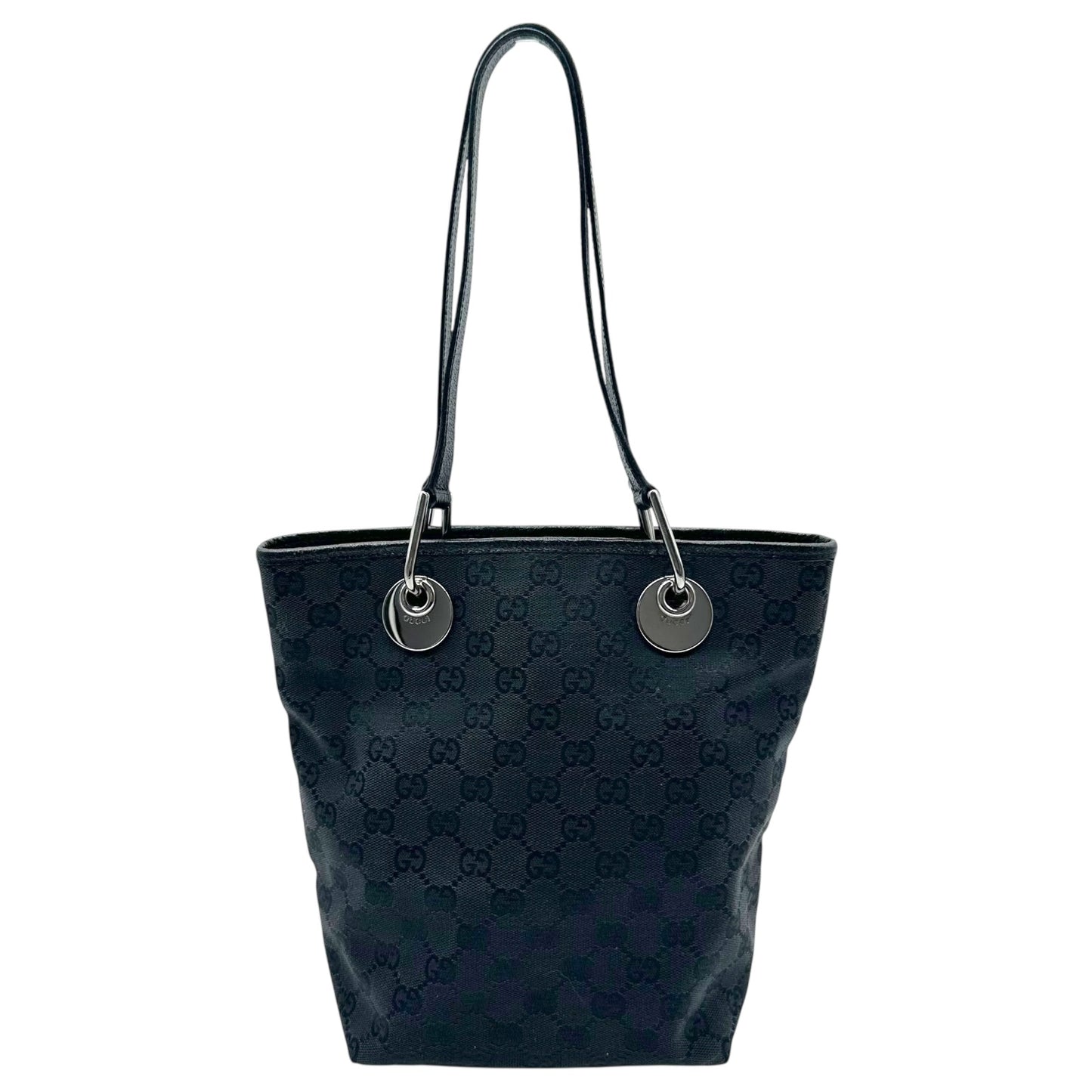 Gucci Black Monogram Mini Tote Bag