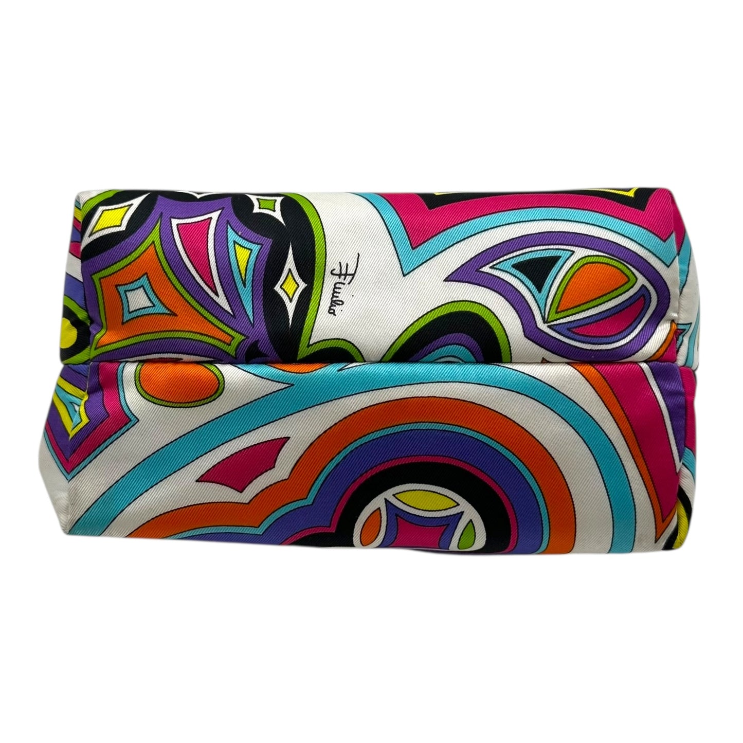 Emilio Pucci Multicolor Silk Printed Mini Pochette Bag