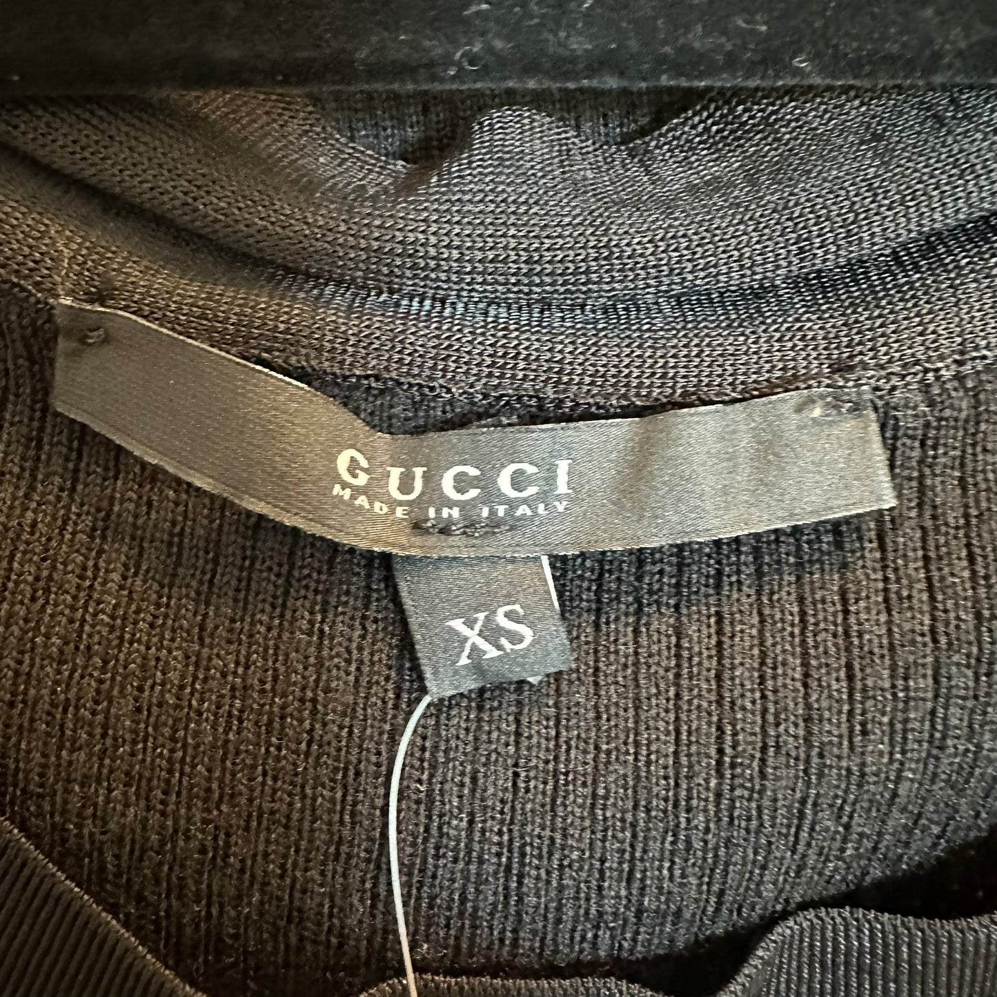Gucci Black Ribbed Tank