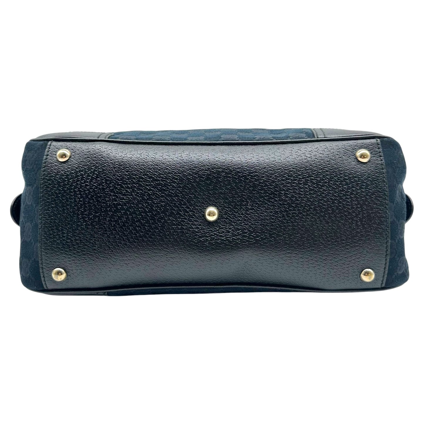 Gucci Black Monogram Canvas East-West Bowler Shoulder Bag