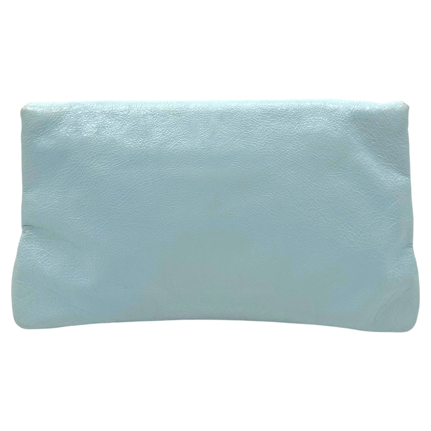 Balenciaga City Clutch Bag Light Blue Gold Hardware