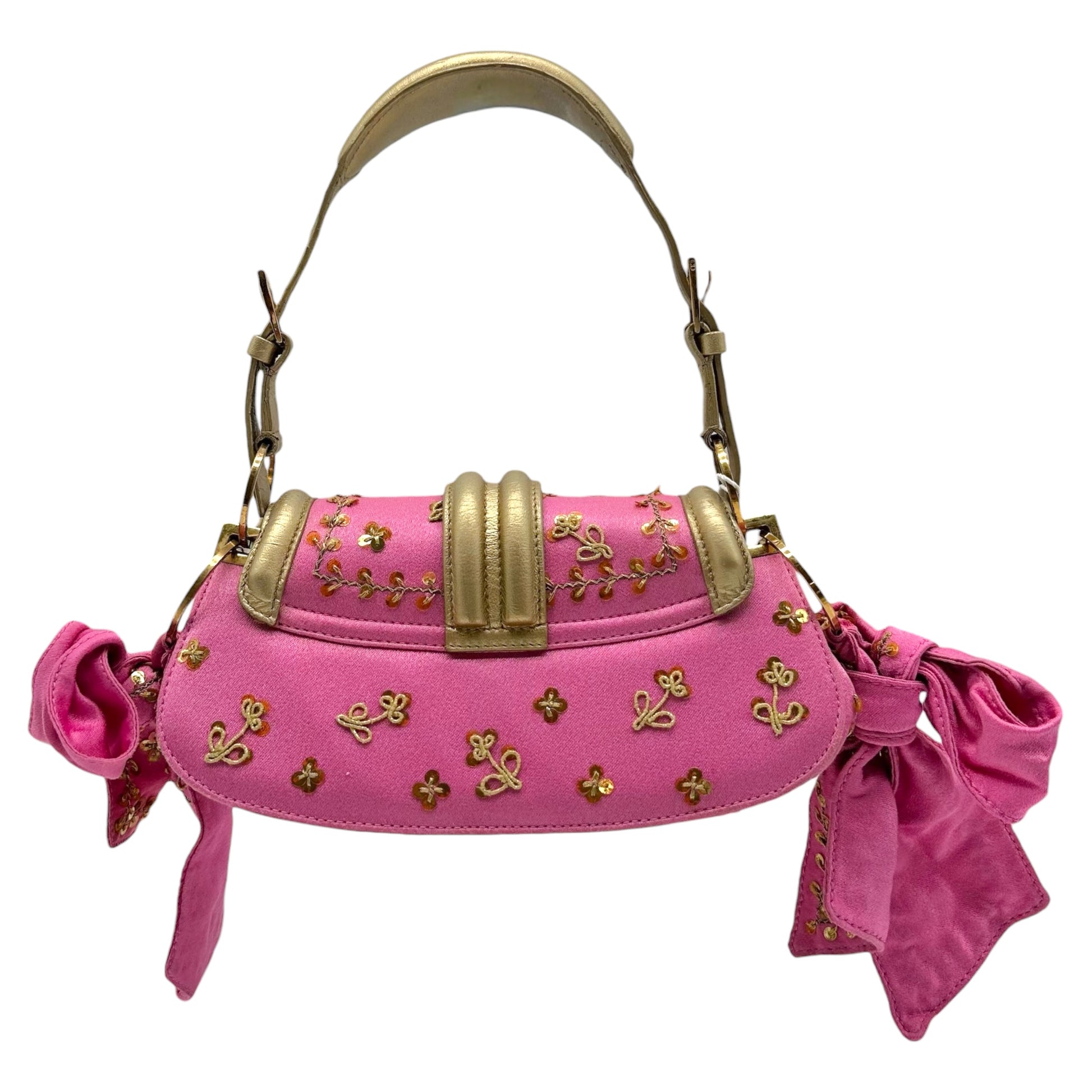 Christian Dior Mini Lip Bag Pink Gold Sequin
