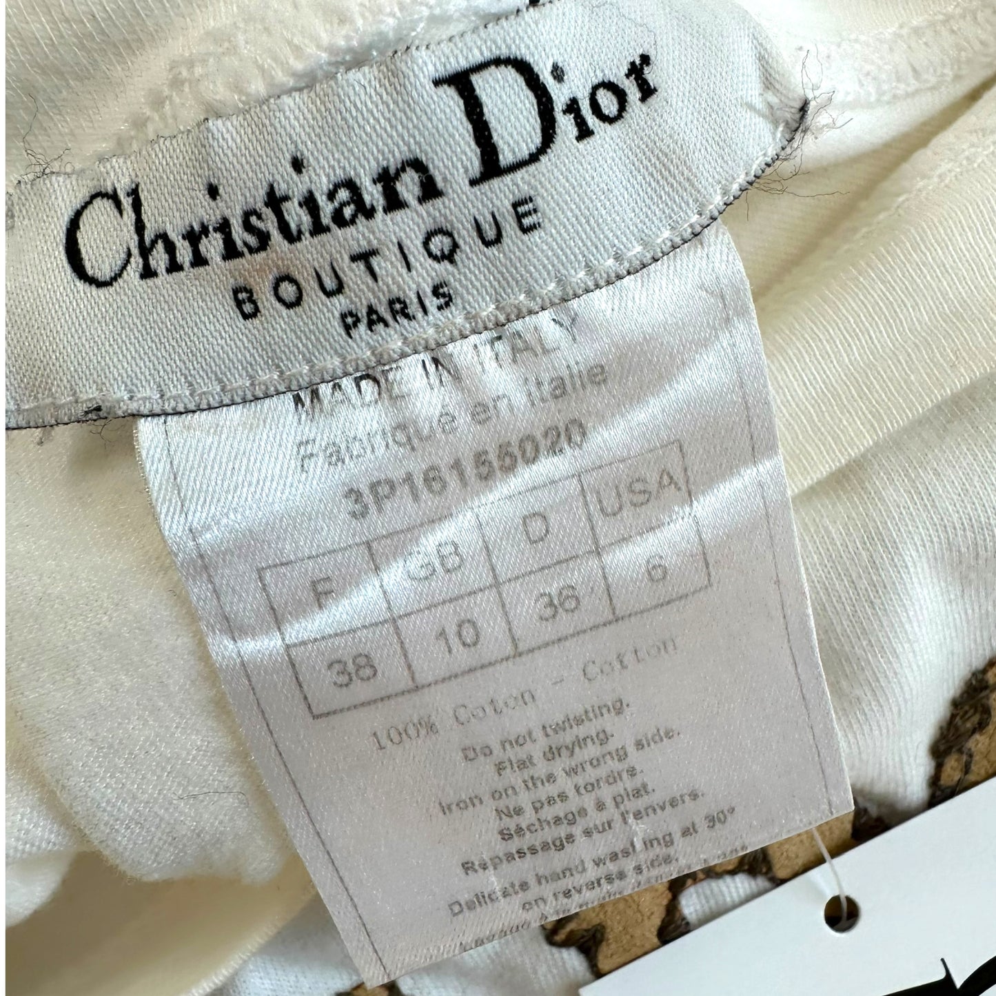 Christian Dior S/S 2003 J'Adore Dior Suede Patchwork T-Shirt - Outfit Repeater