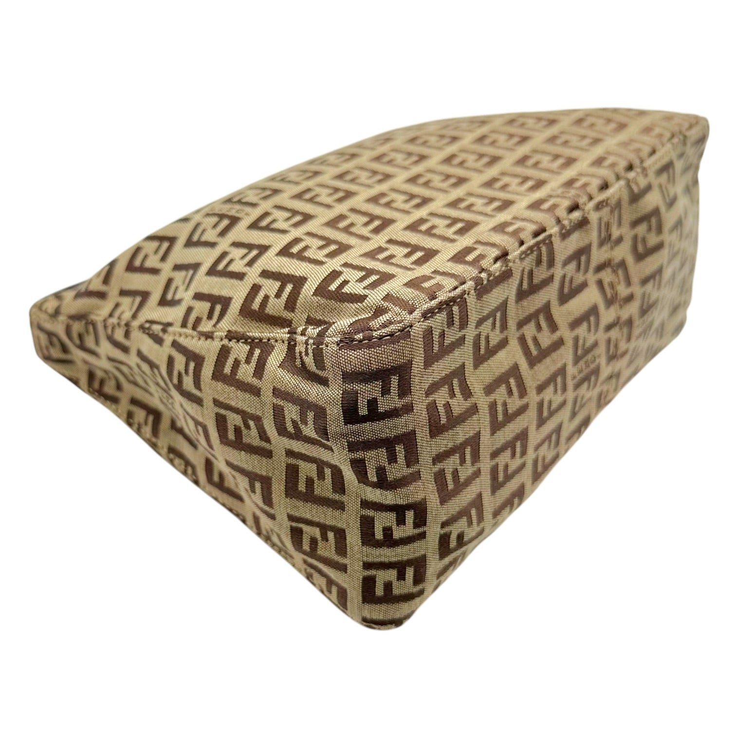 Fendi Mini Pochette Bag Tan Brown Zucchino Monogram