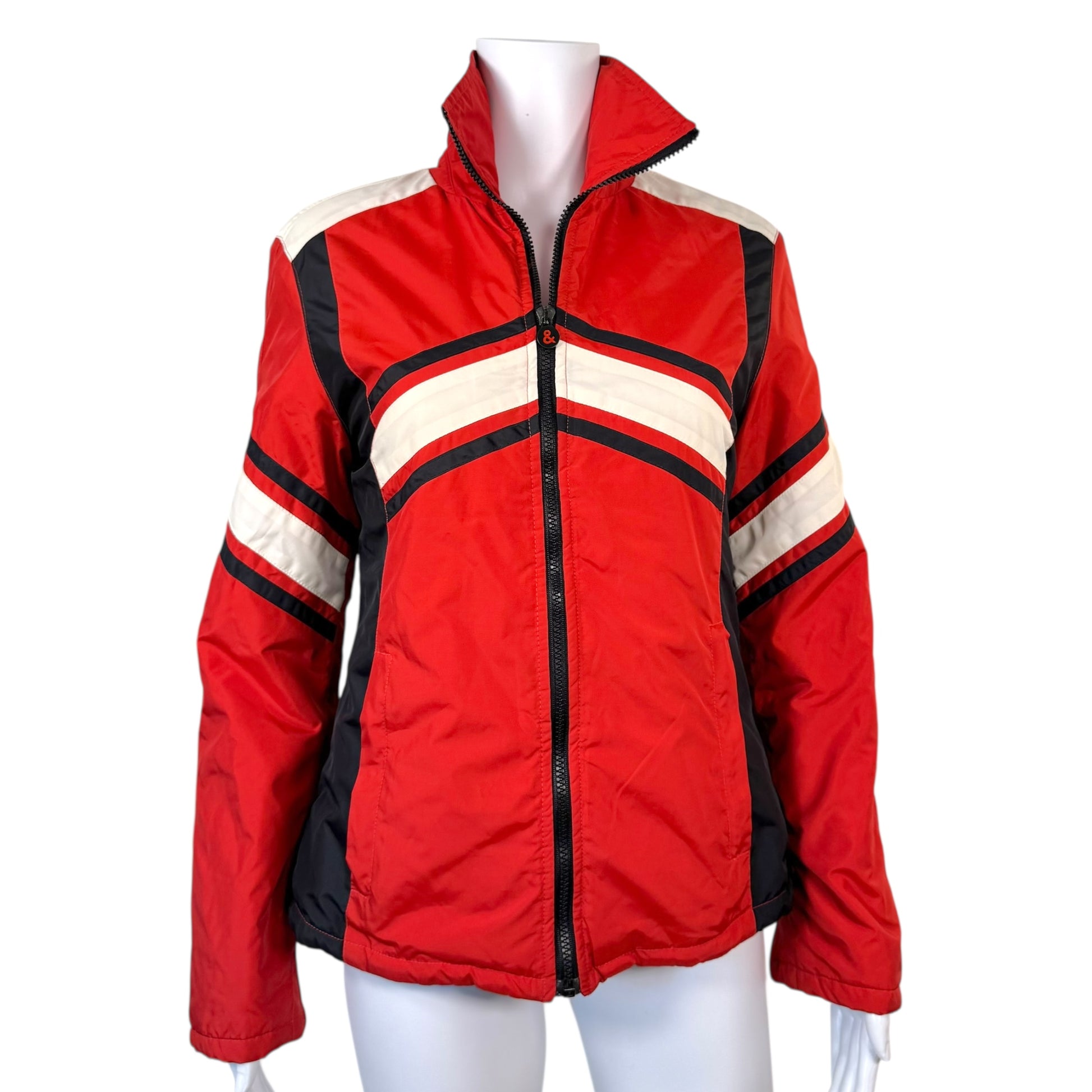 D&G Dolce & Gabbana Red Puffer Moto Jacket - Outfit Repeater