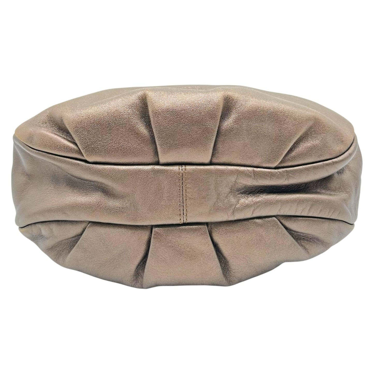 Loewe Brown Metallic Lambskin Bucket Shoulder Bag w/ Fringe Charms