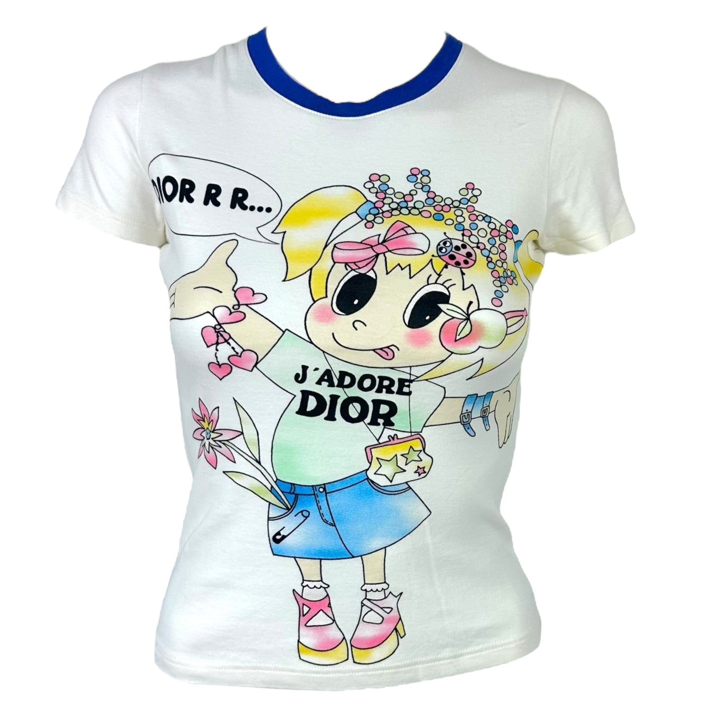 Christian Dior S/S 2005 Cartoon Doll T-Shirt RARE