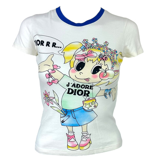 Christian Dior S/S 2005 Cartoon Doll T-Shirt RARE