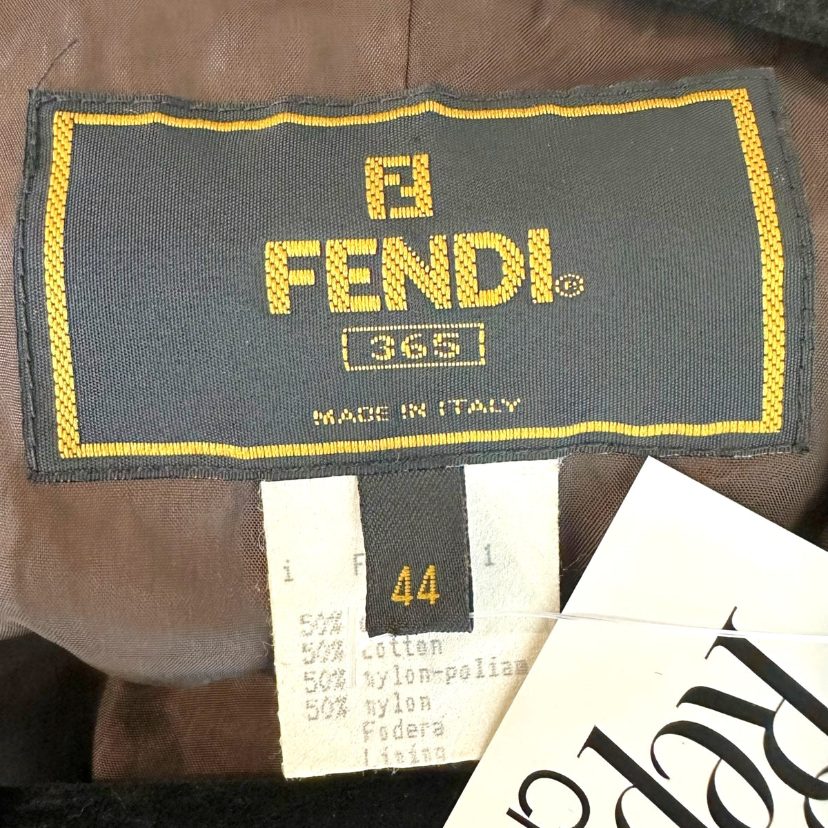 Fendi Brown Zucca Monogram Nylon Mid-Length Trench Coat